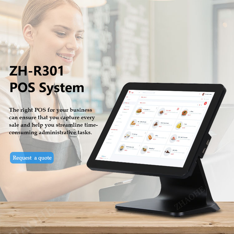 Terminal pos con base metálica