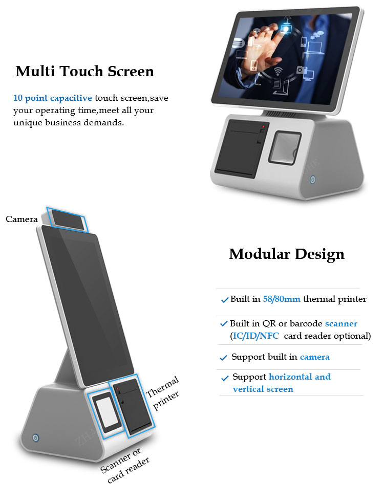 Quiosco de autoservicio de diseño modular